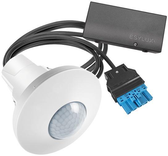 Esylux DALI-2-zertifizierter Decken-Präsenzmelder, integrierte DALI-2-Steuereinheit und -Spannungsversorgung (250 mA), 2,0 m WAGO WINSTA Zu- und Able