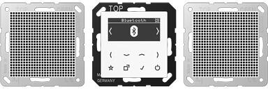 Jung DABA2BTWW Smart Radio DAB+ mit Bluetooth - Set St, alpinweiß