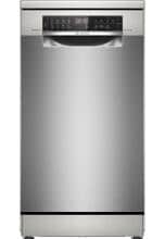 Bosch SPS6EMI21E Serie 6 Stand Geschirrspüler, 45 cm breit, 10 Maßgedecke, AquaStop, 8 Programme, HomeConnect, Gebürsteter Stahl mit Anti-Fingerprint