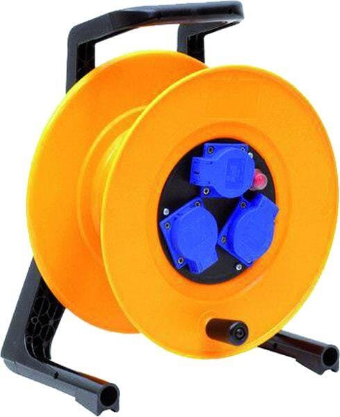 Schill IT 266.MD3 Kabeltrommel, 3 Maschinensteckdosen, ohne Kabel, orange (23040000000)