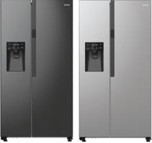 Gorenje NRR9185ES*XL Stand Side-by-Side Kombination, 91,5 cm breit, 566 L, NoFrost Plus, Wasserspender,  Wassertank, ECO Programm, Memory Funktion 