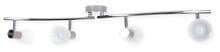 Trio Decken Strahler LEVISTO incl. 4x E14 LED, 4,9W · 4x 470lm, 3000K, nickel matt (871010407)