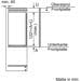 Bosch GIN41ACE0 Einbau Gefrierschrank, Nischenhöhe: 122,5 cm, 130 L, Flachscharnier, NoFrost, TouchControl