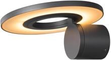 SLV I-RING Wandaufbauleuchte, Outdoor, IP65, dreh- und schwenkbar, 9,2W, 3000K, anthrazit (1007236)