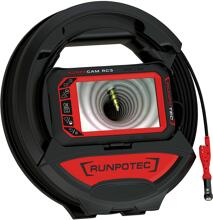 Runpotec RC3 Inspektionskamera (digital) -15m, mit Front- und Seitenkamera, Schutzklasse IP67 (Kamerakopf/Kabel), Gewinde RTG Ø 6mm, für Rohrinspektion Ø 14mm (10214)