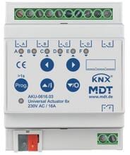 MDT AKU-0616.03 Universalaktor 6fach 4TE REG 16A 230VAC 100µF 15EVG