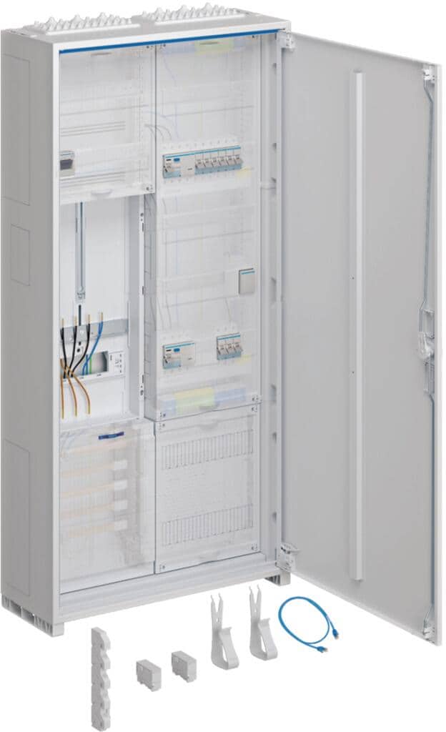 Hager ZB323T15DT Komplettschrank, universZ, 1100x550x205mm, SKII, IP44, 1ZP, VF-5rh, APZ, 2-Feld