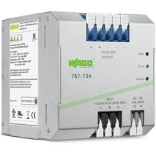 Wago 787-734 ECO-Stromversorgung, 1-phasig, DC 24 V, 20 A; DC-OK-Kontakt, 6,00 mm²