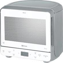 Bauknecht MW 39 WSL Stand Mikrowelle, 39,2 cm breit, 13 L, 700 W, Grill, 5 Leistungsstufen, silber