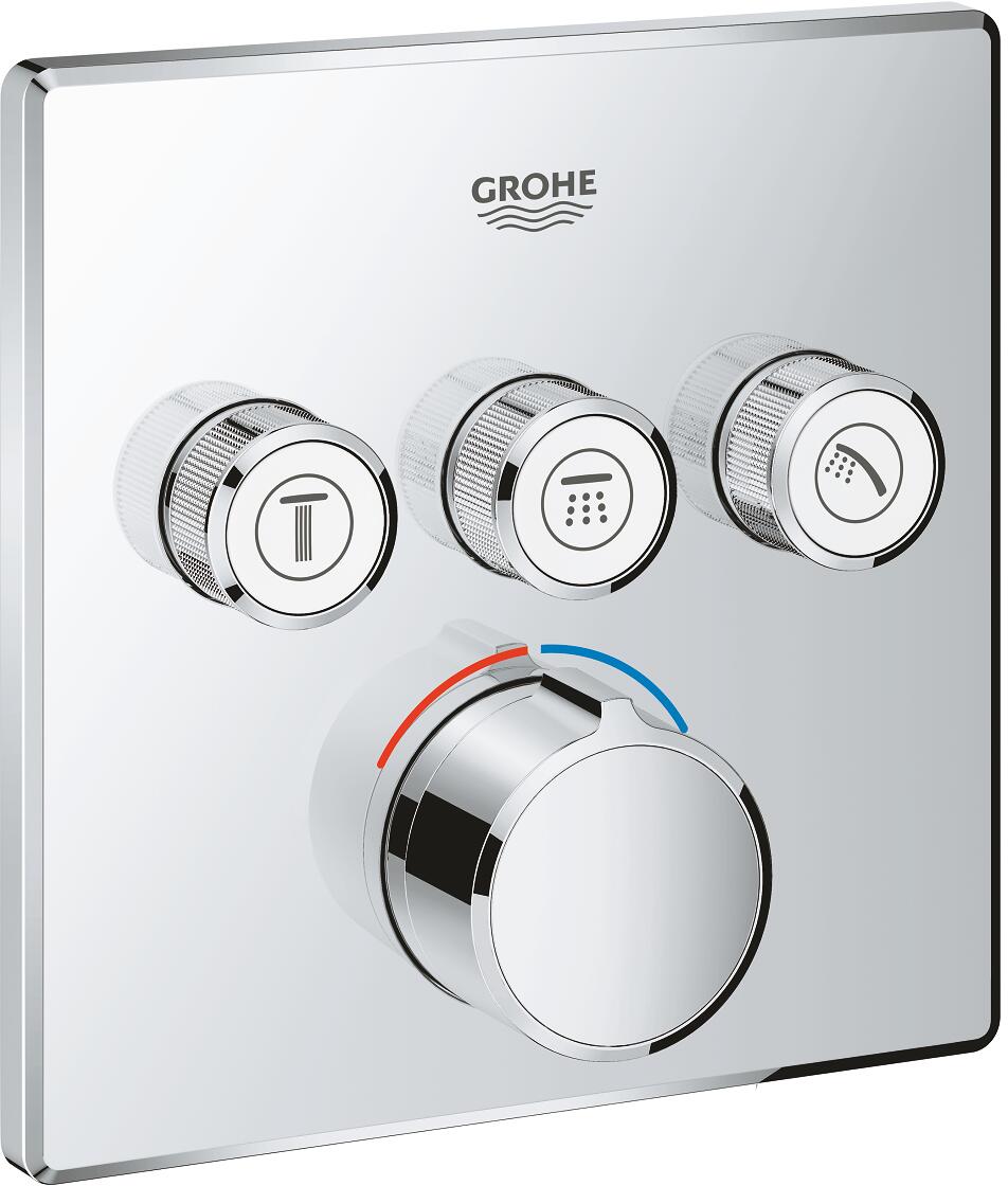 GROHE SmartControl Unterputzmischer mit 3 Absperrventilen, chrom (29149000)