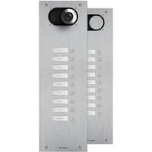 Comelit IX0109 Frontplatte Switch, 9 Teilnehmer, 1-reihig, V4A, SB2, 475,5x150x2,5 mm, Stahl