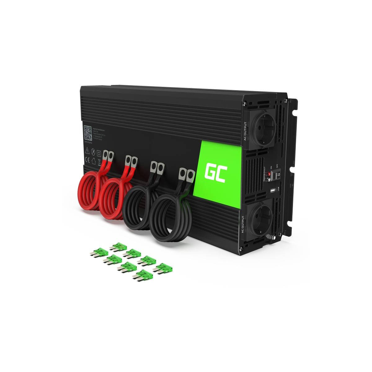Green Cell® Wechselrichter Spannungswandler 12V auf 230V 2000W