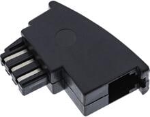 InLine TAE-F Adapter, TAE-F Stecker auf RJ11 Buchse, für Import Telefone (69948A)