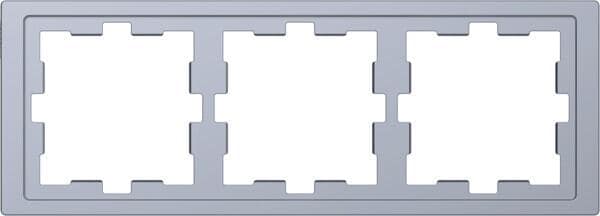 Merten MEG4030-6536 D-Life Rahmen, 3fach, edelstahl