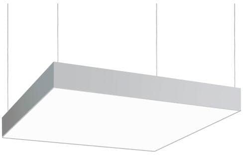 Brumberg BIRO SQUARE LED-Pendelleuchte direkt, 4000K, 44W, Betriebsgerät DALI dimmbar, silber (13730164)
