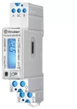 Finder Elektronischer Energie- und Blindleistungszähler mit Modbus für 1-Phasen Wechselstrom,bis 40 A,LCD-Anzeige, weiß (7M.24.8.230.0210)