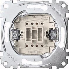 Merten MEG3754-0000 Taster-Einsatz für Card-Schalter mit separatem Meldekontakt, Schließer 1‐polig, 6 A,AC 250 V, Steckklemmen