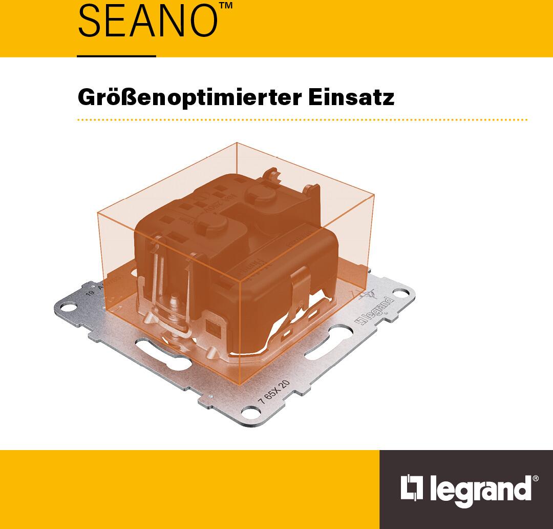 Produktbild von LEGRAND SEANO With Netatmo Smart Schalter – Dimmer, N-Leiter, ZigBee 3.0, HOME + CONTROL App, 150W, Ultraweiß