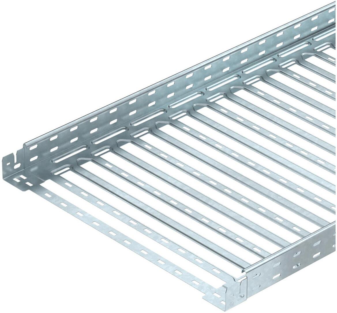 OBO Bettermann MKSM 660 FT Kabelrinne mit Schnellverbindung, MKS-Magic, gelocht, 60x600x3050mm, Stahl, tauchfeuerverzinkt (6059032)