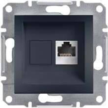 Interra RJ45 Single Datenbuchse CAT5e UTP, anthrazit (ITR4300171)