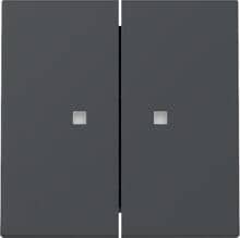 Gira 363128 Wippe mit Kontrollfenster, 2fach, System 55, Anthrazit (lackiert)