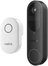 Reolink D340B Video Doorbell intelligente batteriebetriebene 2K Dual-Band WLAN Video-Türklingel mit Gong, inkl. 64 GB MicroSD-Karte, schwarz