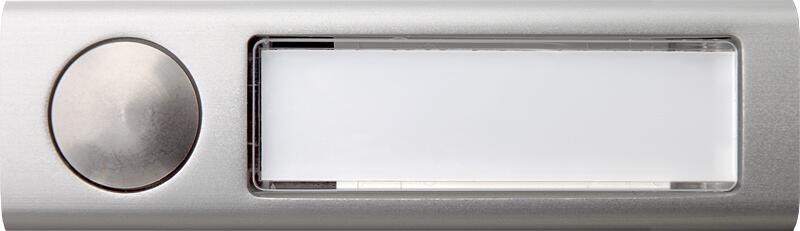 Lippert AV3-R Kombitaster EV1 Alu mit Namensschild, Rahmen rund, silber (409.12.01)