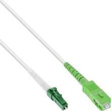 InLine LWL Simplex Kabel, FTTH, LC/APC 8° zu SC/APC 8°, 9/125µm, OS2, in verschienden Längen