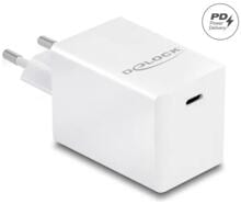 Delock USB GaN Ladegerät 1 x USB Type-C™ PD 3.0 kompakt mit 60 W, weiß (41447)
