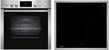 Neff EDX4I0 N30/N50 A+ Einbauherdset mit Induktionskochfeld (E1CCD2AN4 + M56SBF1L0), 60 cm breit, 71 L, Kinderischerung, Edelstahl
