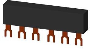 Siemens 3RV1915-1AB 3-Phasen-Sammelschiene, 2 Schalter, 63A
