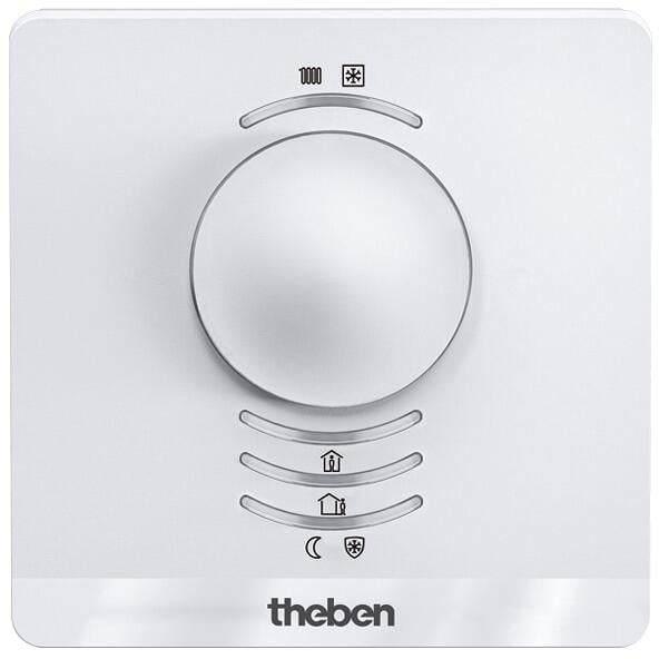 Theben RAMSES 718 S KNX Einzelraum-Temperaturregler KNX-Raumthermostat, Steuerung von Heizungsaktoren oder motorischen Stellantrieben, Stetigregelung,