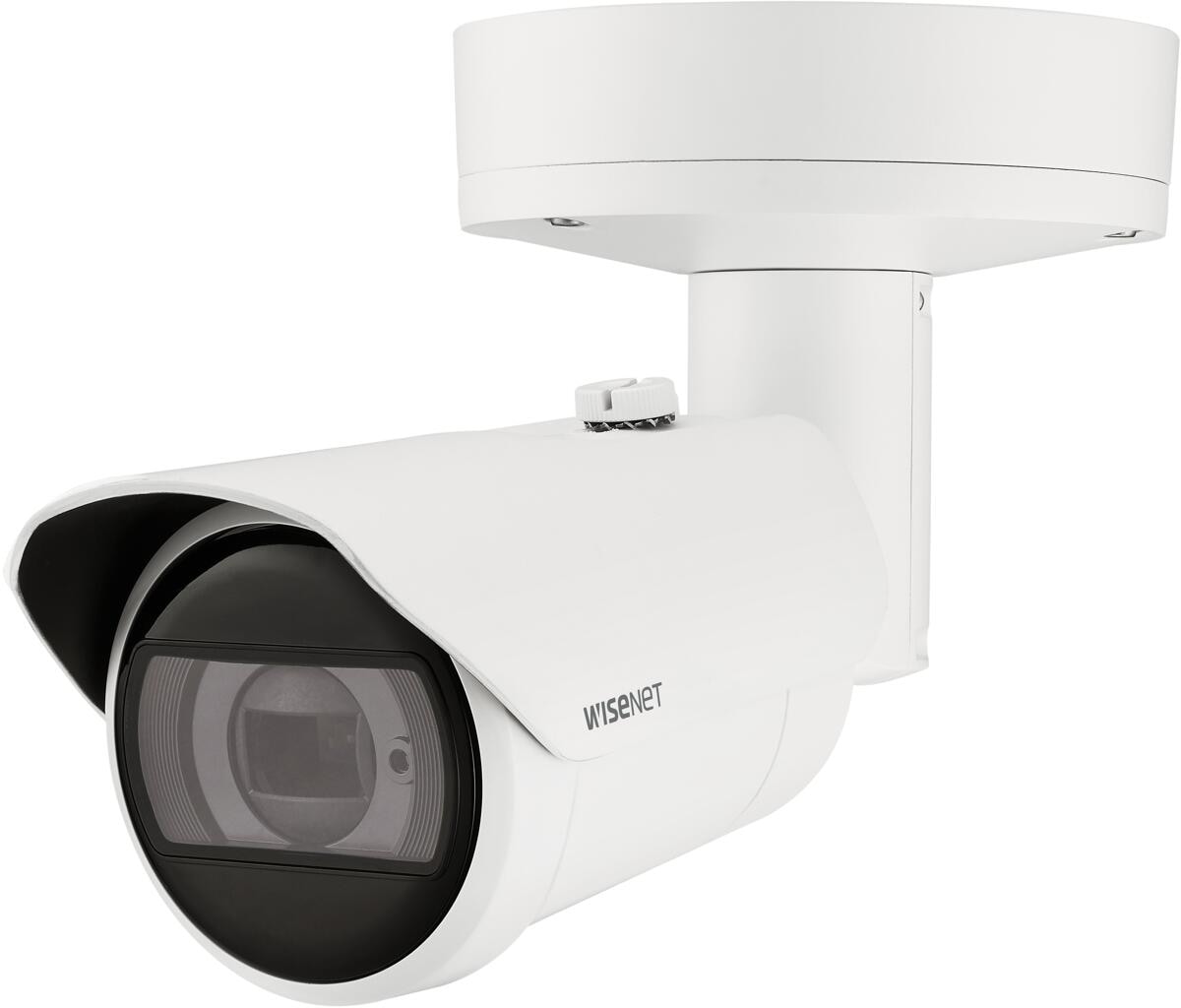 Hanwha Vision 2MP AI IR Bullet Kamera, IR 50m, Tag & Nacht (ICR), extremeWDR (150 dB), IP66, IK10, weiß (XNO-6083R)