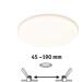 Paulmann VariFit LED Einbaupanel Veluna IP44 rund 185mm 14W 1000lm White Switch, transparent (95381)