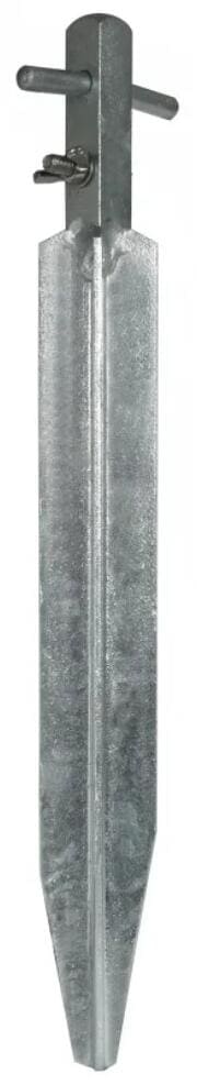 Dehn ES 50X50X3 450 V2A Erdungsspieß Profilstahl/tZn, L450mm, mit Schraube u. Flügelmutter M8 NIRO (634145)