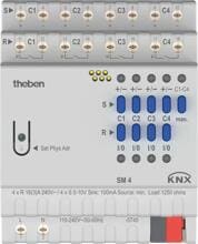 Theben SM 4 KNX Schalt-/Dimmaktor 4-fach, KNX TP, 0-10 V oder 1-10 V Schnittstelle 4940310