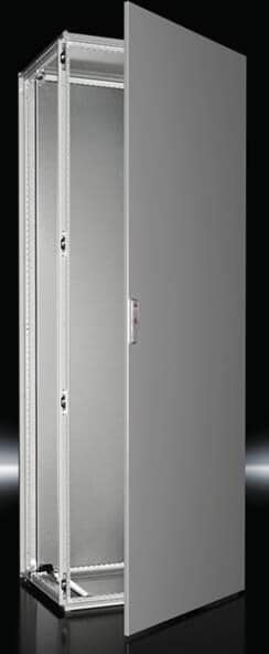 Rittal VX 8826.000 Anreih-Schranksystem, BHT: 800x2200x600 mm, Stahlblech, mit Montageplatte, eintürig an Frontseite