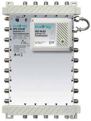 Axing SPU 516-09 Aktiver Multischalter, 5in16, premium SAT und terrestrik, aktiv kaskadierbar (SPU51609)