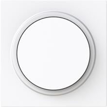 Busch-Jaeger 6540-44G-102 Zentralscheibe für Dimmer Drehknopf mit Glimmlampe, Busch-art linear, studioweiß glänzend (2CKA006599A3052)
