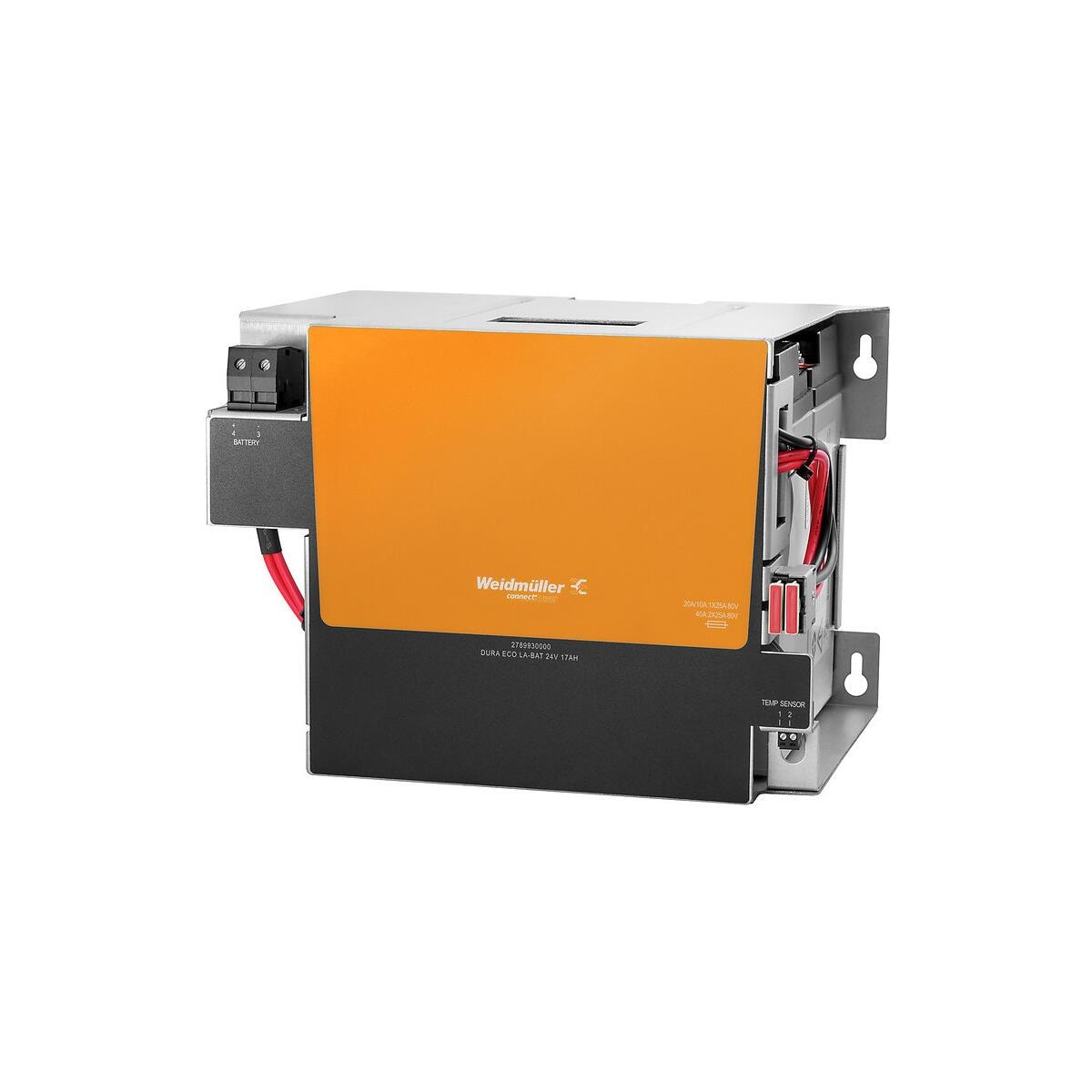 Weidmüller DURA ECO LA-BAT 24V 17AH Batterie, 242 x 178 x 189 mm, 17 Ah (2789930000)