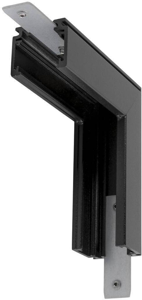 SLV 48V TRACK L-Verbinder mechanisch, für Aufbauschiene standard, Stereo, schwarz (1006579)