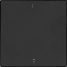 OPUS 55 Flächenwippe für BRiDGE und Wandsender-Modul, Symbol 1/2, anthrazit-seidenglanz (514.445.51)