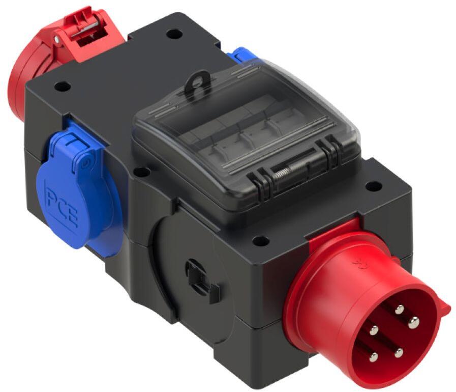 PCE Mobilverteiler, Kunststoff Baureihe ST.ANTON 6F, 16/5, 2xSSD, GS32/5 Ea, IP44 (9439002)