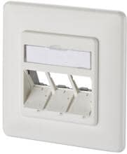 METZ CONNECT Keystone Anschlussdose UP 3 Port, unbestückt, reinweiß (130B20D31002KE)