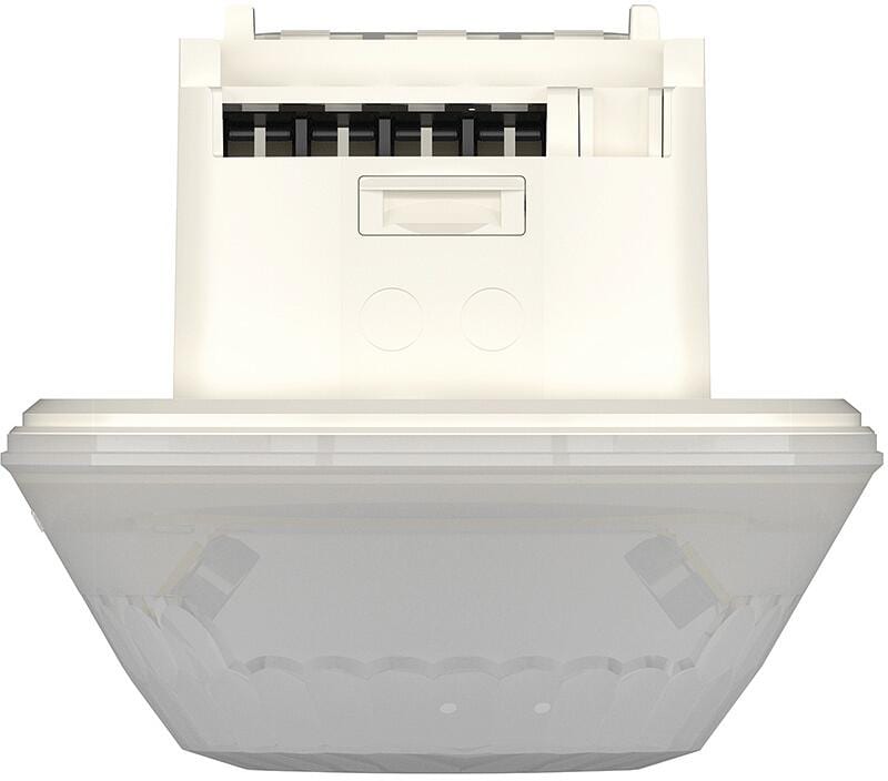 Theben LUXA 103 S360-100-28 DE-UP WH Präsenzmelder (PIR) Deckenmontage, innen/außen, 360° rund, Korridor, Unterputz/Deckeneinbau, 28 x 5 m, 1 Kanal Li