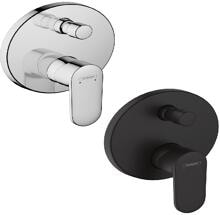 hansgrohe Vernis Blend Einhebel-Wannenarmatur Unterputz mit integrierter Sicherungskombination nach EN1717 für iBox universal, Messing, 25 l/min
