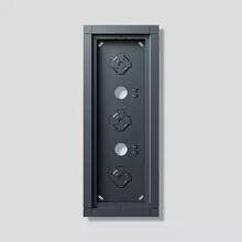 Siedle GA 612-3/1-01 AG Gehäuse-Aufputz für 3 Funktionsmodul, Anthrazitgrau (210012245-00)