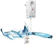 Protector WA6 Wassermelder, mit full-sensitiven Detektor-Kabel, 2-fache Sicherheit, weiß (20592)