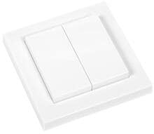 Eldat Wandtaster, Doppelwippe, komplett, Easywave, 2x EIN/AUS, weiß (RTS23E5004A12)