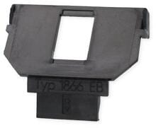 Busch-Jaeger 1866 EB Sockel 1 x 6- und 8-polige Modular-Jack, Kat. 3, Daten-Kommunikations-System (DKS) (2CKA001764A0174)